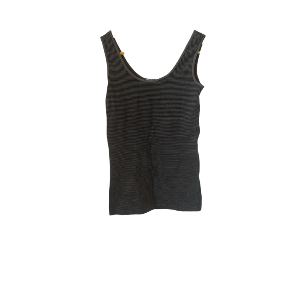 C’EST MOI Tank Top Bamboo Blend Sleeveless Stretch Small Striped Shirt S